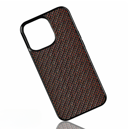 iPhone Woven Carbon Fiber Case | Ruby