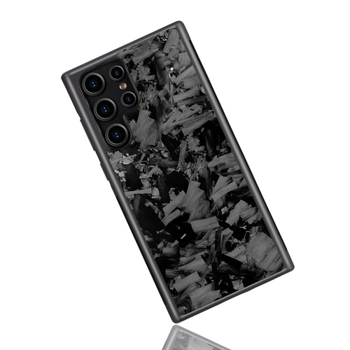 Samsung Galaxy S-Models Large Forged Carbon Fiber Case | Black