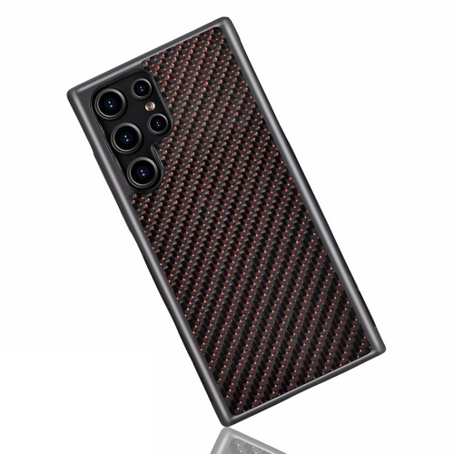 Samsung Galaxy S-Models Woven Carbon Fiber Case | Ruby
