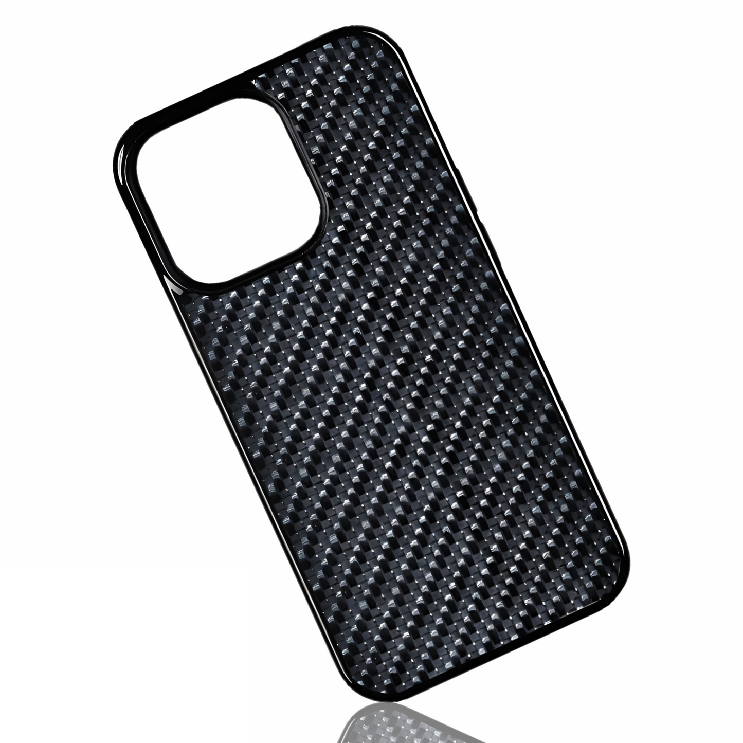 iPhone Woven Carbon Fiber Case | Black