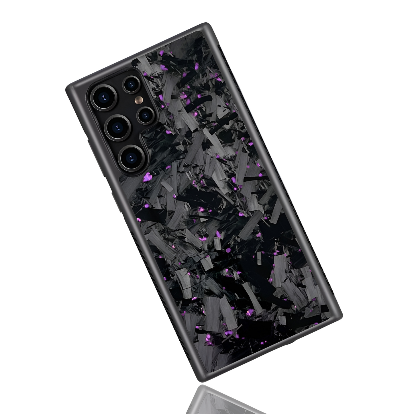 Samsung Galaxy S-Models Large Forged Carbon Fiber Case | Purple
