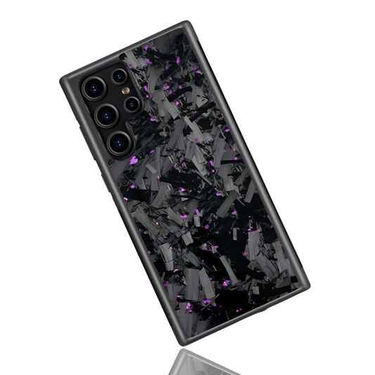 Samsung Galaxy S-Models Large Forged Carbon Fiber Case | Purple