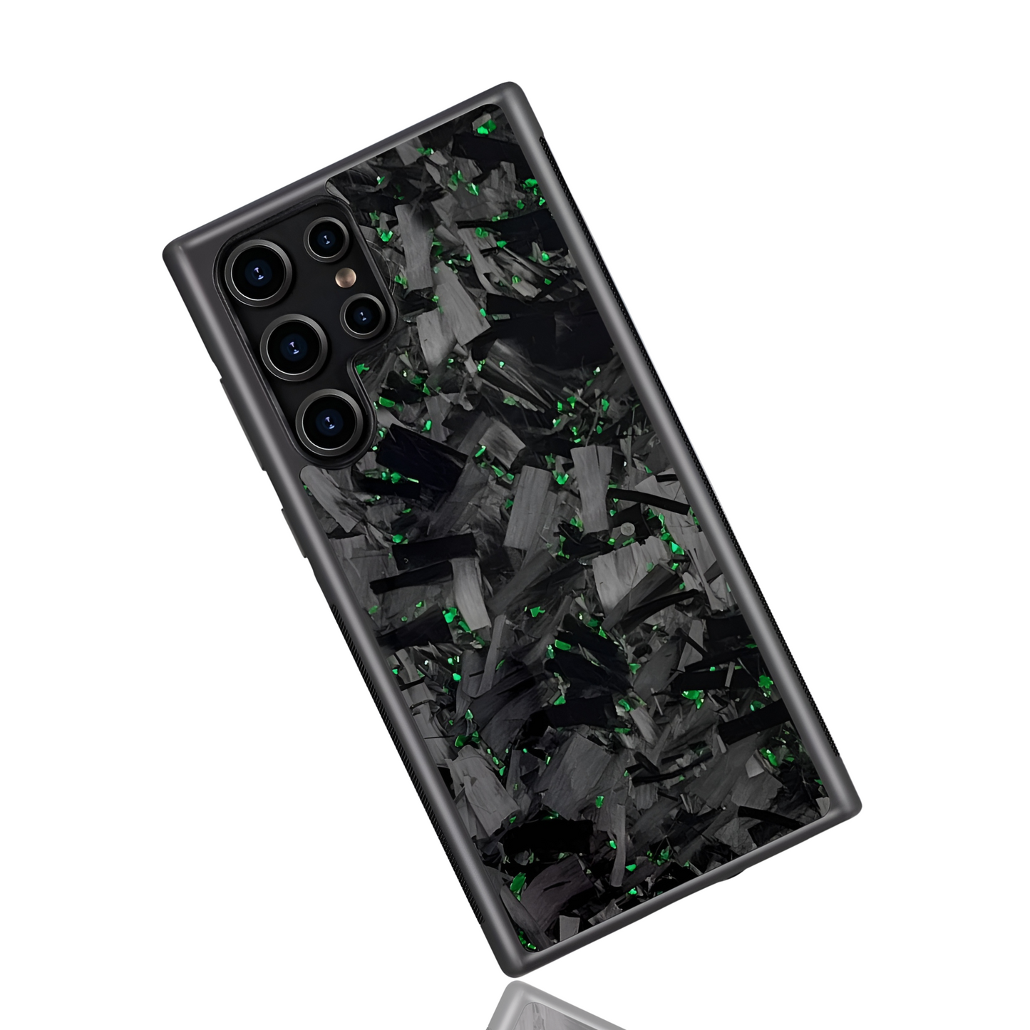 Samsung Galaxy S-Models Large Forged Carbon Fiber Case | Emerald