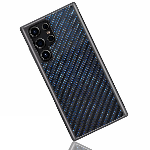 Samsung Galaxy S-Models Woven Carbon Fiber Case | Blue